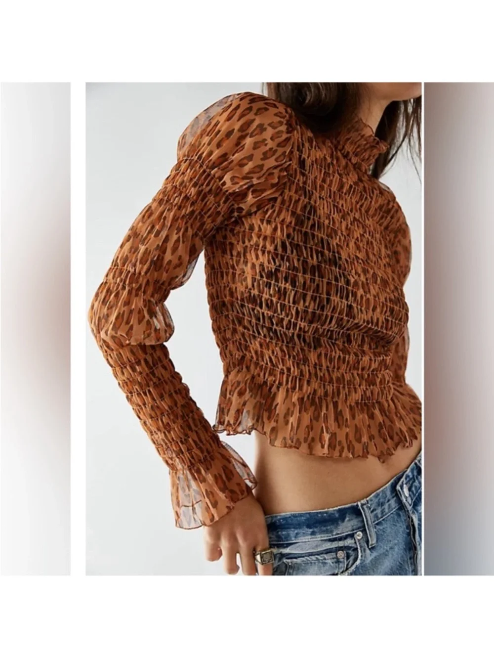 Free People Hello There‎ Top Leo Combo Size XS